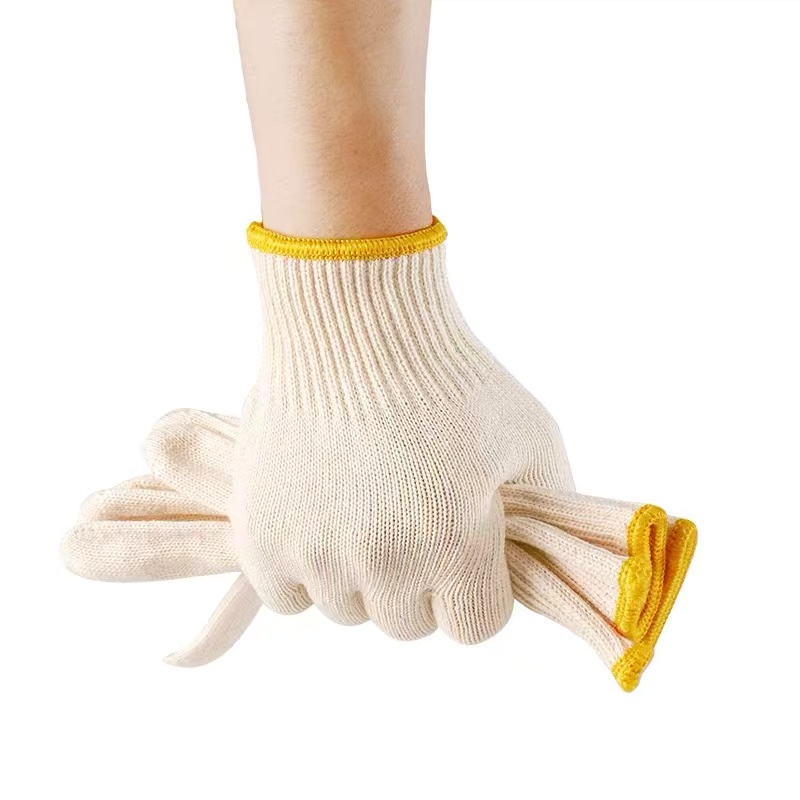 黄边棉纱手套